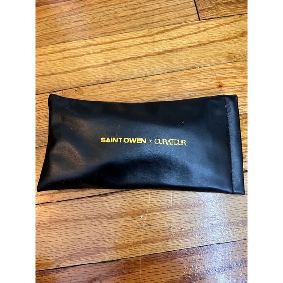 NWT Saint Owen X Curateur WYLDE Tortoise Sunglasses w Logo Case - Black & Brown - Picture 6 of 9